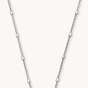 Kendra Scott Silver Beaded Chain Necklace